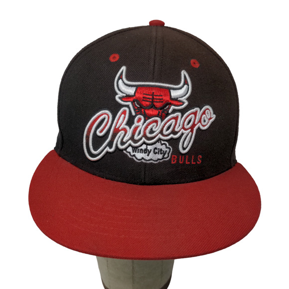 '47 Brand Chicago Bulls Snapback Hat Black Rack One Size Embroidered Logo - Picture 1 of 13